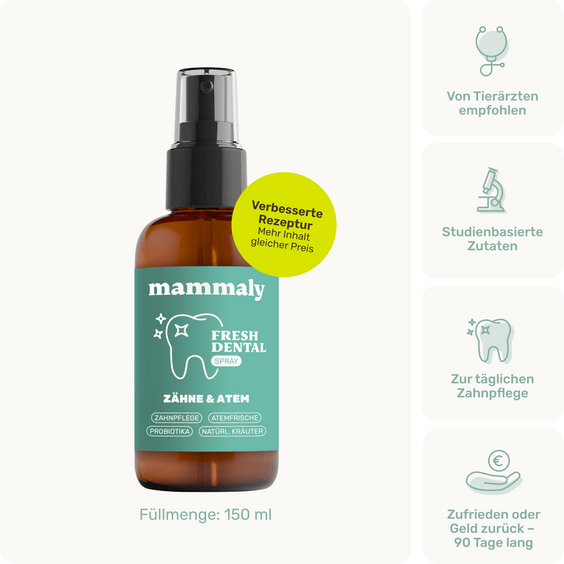 Zahnpflege-Spray Fresh Dental für Hunde mit probiotischer Formel