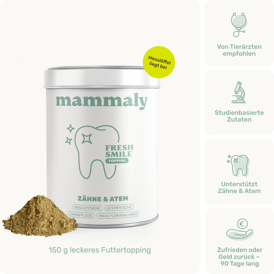 Hunde Zahnpulver Fresh Smile Topping Produktverpackung