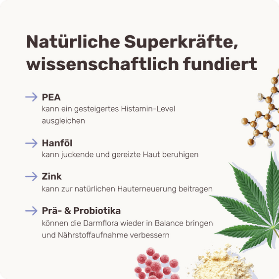 Hunde Haut-Snack Scratch Less Inhaltsstoffe